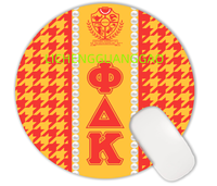 Yüksek Kaliteli Mouse Pad Gamma Phi Delta Sorority Toptan Yuvarlak Şekilli Rahat Özel Kauçuk Mouse Pad Ofis İçin