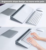 Organisateur de bureau gris non pliable, solution pour bloc-notes, tableau blanc en verre, accessoires de bureau à domicile, fournitures scolaires