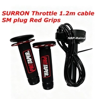 Accélérateur Surron noir, rouge, rose, vert, jaune en gros avec poignées colorées en stock pour kit de conversion de vélo électrique 2000/3000W