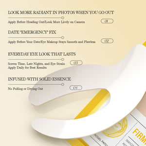 KORMESIC Vente en gros 360 °   Masque pour les yeux en hydrogel anti-rides, raffermissant, anti-dérapant, ajusté à la peau, au collagène, 2,7 g/paire - Product Image 5