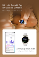 Reloj Inteligente, Pantalla Táctil de 1.95'', Resistente al Agua IP68, Llamadas por BT5.3, Monitor de Frecuencia Cardíaca y Presión Arterial, Batería de 350mAh GTR4