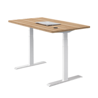 Cadre de bureau flottant en acier électrique robuste moderne de 140kg, double moteur à 3 étages pour le bureau à domicile 1100*670mm