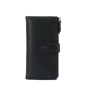 New Style Zipper RFID <b>Long</b> Wallet Buckle Multifunction Coin <b>Purse</b> Anti Magnetic Multi Color Wallet for Women - Product Image 5