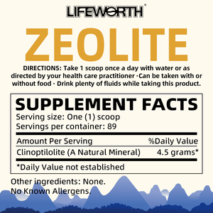 Bağırsak sağlığı için LIFEWORTH Clinoptilolite zeolit detoks toz takviyesi - Product Image 4