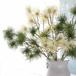 Nouvelle arrivée, branche de fleur artificielle à six têtes de chrysanthème, style ourson de mer, 80 cm, <span class=keywords><strong>tige</strong></span> souple en plastique pour décoration de mariage - Product Image 3