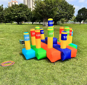 <span class=keywords><strong>Jeu</strong></span> commercial intérieur et extérieur Oxford <span class=keywords><strong>Hula</strong></span> <span class=keywords><strong>Hoop</strong></span> Toss Game Anneau gonflable Carnaval pour 2 compétitions de jeux d'équipe - Product Image 3