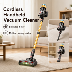 Aspirateur portatif sans fil silencieux humide/sec avec moteur sans balais haute efficacité 650W et filtre HEPA autonettoyant - Product Image 1