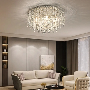 Venta caliente Zeal Lighting Luxury Modern K9 Crystal Chandelier interior Sala de estar iluminación colgante para dormitorio de hotel - Product Image 5