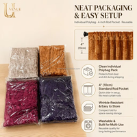 Uvenue Rideaux de fond en velours froissé 210 GSM pour scène de mariage, événements, fêtes et banquets