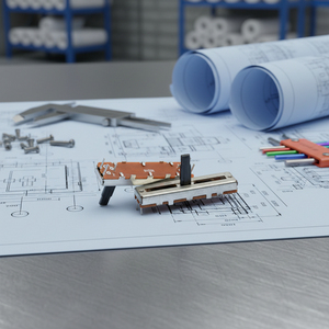 Potenciómetro deslizante simple/doble B50K de 30 mm con estuche de viaje de hierro de 45.3*8.3*7.0 mm y paño antipolvo - Product Image 4