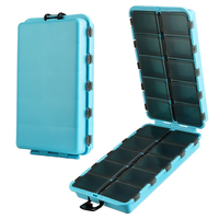 Boîte de rangement portable mini en plastique pour matériel de pêche, leurres, leurres-cuillères, accessoires et hameçons