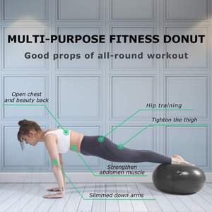 MR inflable Donut Ball silla cojín <span class=keywords><strong>asiento</strong></span> para Fitness estabilidad fuerza ejercicio Core equilibrio entrenamiento para gimnasio en casa - Product Image 5