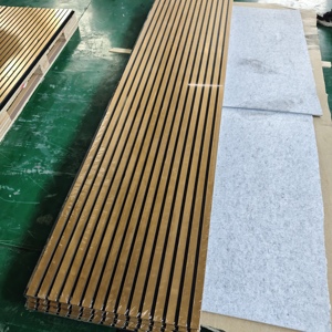 Panneau mural insonorisant en bois pour studio d'enregistrement, installation facile, décoration intérieure, panneaux muraux acoustiques en bois - Product Image 2