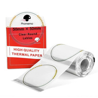 Papier autocollant carré imprimable, étiquettes autocollantes imperméables pour imprimante portable M110, rouleaux de papier thermique, stock 203 DPI