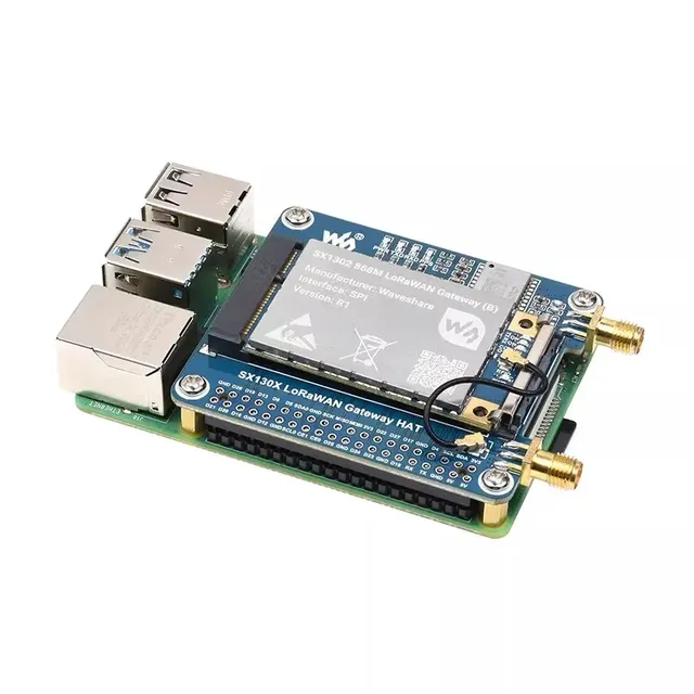 Micro snow raspberry pi lorawan module sx1302/1303 gateway module expansion board 868m/915m