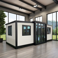 Maison américaine moderne de 10 pieds, préfabriquée de haute qualité, petite maison intelligente, coupe-vent et Offre Spéciale extensible, en conteneur, pour hôtels