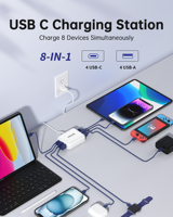 Mini chargeur facile à transporter avec sortie pour montres de téléphones portables Adaptateurs d'alimentation magnétiques PD20W avec logo OEM