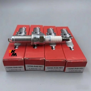 KM PREMIUM AUTO PARTS Bougie d'allumage en platine Iridium 12290-R48-H01 ILZKR7B-11S pour <span class=keywords><strong>HONDA</strong></span> - Product Image 1