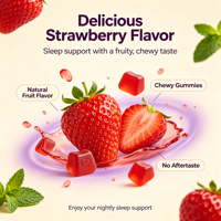 Gummies de mélatonine sans sucre personnalisées, saveurs de fruits naturels, complément pour le sommeil, vitamines en vrac pour favoriser le sommeil