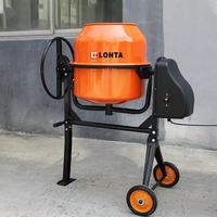 Bétonnière LONTA CM200 200L pour usage domestique, petite, mini, mobile, portable, à moteur électrique, pour la construction, bétonnière électrique