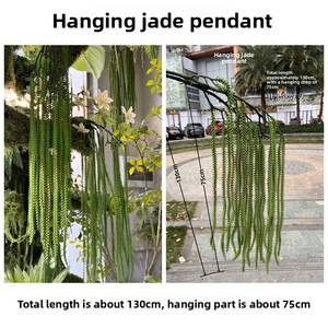 Grossiste d'usine : Herbe artificielle suspendue floquée, décoration <span class=keywords><strong>de</strong></span> mariage en forme <span class=keywords><strong>de</strong></span> larmes d'amour - Product Image 6