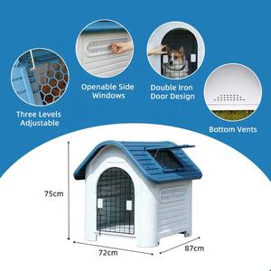 2025 New Luxury Large Dog House Outdoor Indoor Windproof Waterproof Isolado à prova de som Thermal Puppy Shelter Kennel Big Dogs - Product Image 2