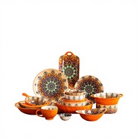 Vaisselle en gros style marocain, vaisselle en céramique en gros, assiettes et bols en porcelaine de luxe, services de table nordiques en gros