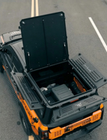 Bâche de protection solaire universelle en acier pour pick-up Ford F-150 4 portes, pleine hauteur, avec verrouillage manuel et étanche