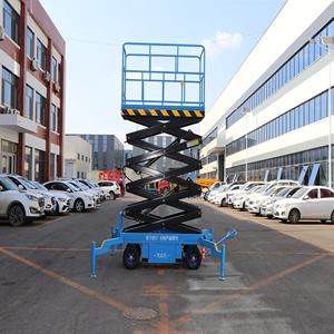 Lift Gunting Manual Lipat 10m Bersertifikat CE untuk Dalam Ruangan dengan Remote Control - Product Image 4