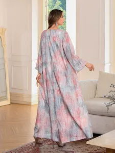 Heavy Embroidery Rhinestone & <b>Sequin</b> Printed Maxi Dress, Elegant A-Line <b>Flared</b> Gown, Luxury Socialite Style, Women's Long Dress - Product Image 3