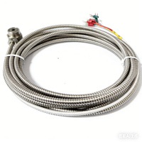Capteur de température PT100 à adsorption magnétique, double sonde, système 3 fils, acier inoxydable, indice de protection IP66, -40°C à 400°C, haute précision