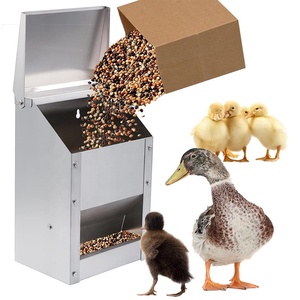 Custom Automatic Chicken Feeder Stainless Steel Poultry Feeder Feeding Trough for Chickens Geese Ducks Turkeys Poultry