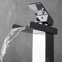 Robinet de lavabo cascade moderne monocommande pour salle de bain