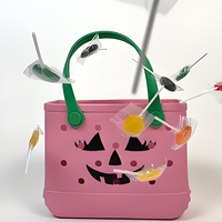Sac de plage en EVA personnalisé avec logo imprimé, style western, Halloween, cowgirl, citrouille, imperméable, sac de voyage