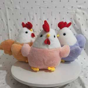 Venta al por mayor de peluche de <span class=keywords><strong>pollo</strong></span> colorido Animal <span class=keywords><strong>relleno</strong></span> decoración del hogar regalo de los niños de peluche <span class=keywords><strong>redondo</strong></span> <span class=keywords><strong>pollo</strong></span> muñeca - Product Image 5