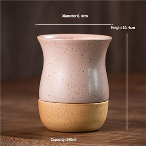 Taza clásica de cerámica gruesa de estilo retro Tazas de cerámica hechas a mano con textura nostálgica - Product Image 4