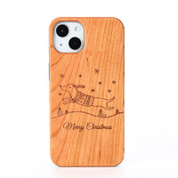 Coques de téléphone en bois de la série de couvertures en bois massif en vrac à graver personnalisées pour Samsung pour Iphone 15