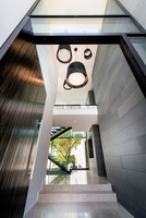 CBMMart escalier de couloir lampe de chevet murale à LED rampe en verre mono corde escaliers en verre main courante boutons escaliers flottants