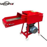 Mini broyeur de paille de paille volaille animal bétail alimentation faisant herbe déchiqueteuse ensilage hachoir foin fourrage fourrage coupe-paillettes machine