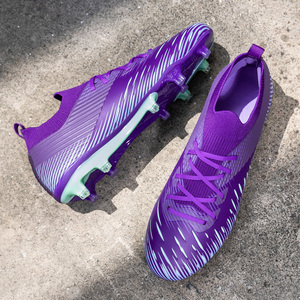 Chaussures de Football Transfrontalières Personnalisées Hommes Femmes Jeunes Baskets à <span class=keywords><strong>Crampons</strong></span> Pointes de Football en Mesh Été <span class=keywords><strong>Hiver</strong></span> Automne - Product Image 4
