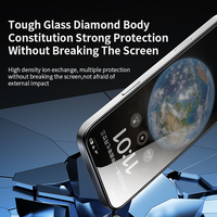 Protection d'écran en verre trempé 3D Diamant Haute Définition Grade AAA Anti-rayures Anti-traces de doigts pour 16/16