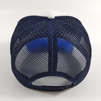 Casquettes de sport personnalisées à 6 panneaux à bord pur chenille patch logo visière transparente chapeaux de camionneur en maille