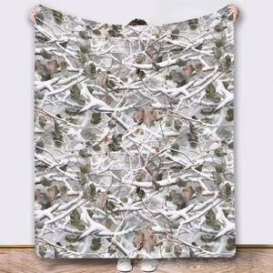 Personalized Mallard Duck <b>Throw</b> Custom Sublimation Vintage Western Camo Print Flannel <b>Blanket</b> for Travel - Product Image 4