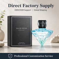 Flacon de parfum en verre prismatique mat personnalisable à marque privée avec sérigraphie et marquage à chaud, rechargeable pour la vente en gros