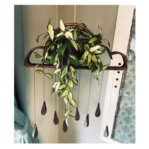 Colgador de madera con forma de maceta para flores, superventas - Product Image 1