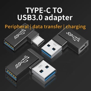 Curva de 90 grados ángulo recto USB3.0 <span class=keywords><strong>USB</strong></span> hembra a <span class=keywords><strong>USB</strong></span> TIPO <span class=keywords><strong>C</strong></span> Adaptador hembra tipo <span class=keywords><strong>C</strong></span> para computadora portátil Tablet Phone - Product Image 5