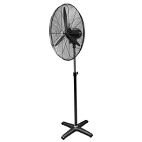 Ventilateur sur pied industriel 26'' haute vitesse, 3 pales en aluminium, moteur à fil de cuivre, 3 vitesses, pour usine, garage, usage commercial