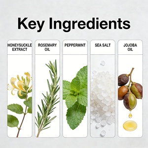 Exfoliante Suavizante para el Cuero Cabelludo con Menta y Romero 2 en 1, Limpieza Profunda Calmante, Protección del Color para Cabello Graso/Seco/Dañado (283.5g) - Product Image 4