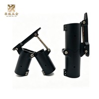 Pièces métalliques en aluminium personnalisées OEM, usinage CNC, support de fixation pliable à dégagement rapide 30 mm, origine Chine