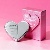 Luxuriöses Großhandels-SAGALAGA 20ml Herz-Roller Nagelhautöl Premium Fruchtiges Aroma Vitamin E Lavendel Tiefenpflege mit Eigenem Logo